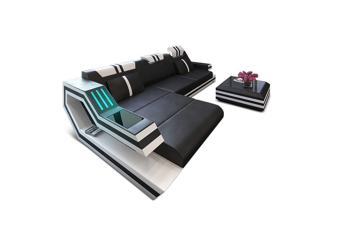 Sofa Dreams Ecksofa Ledercouch Ledersofa Ravenna günstig online kaufen