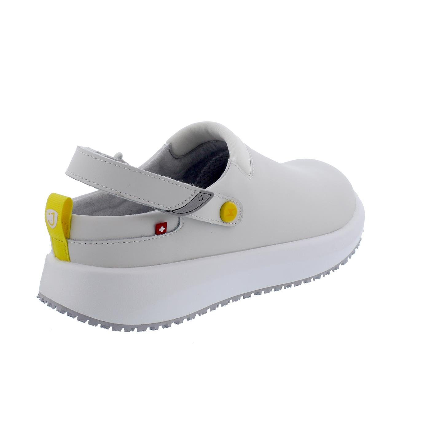 Joya Joya Ace ESD W White, Damenclog, Glattleder / Textil, Senso-Sohle JY02 Clog