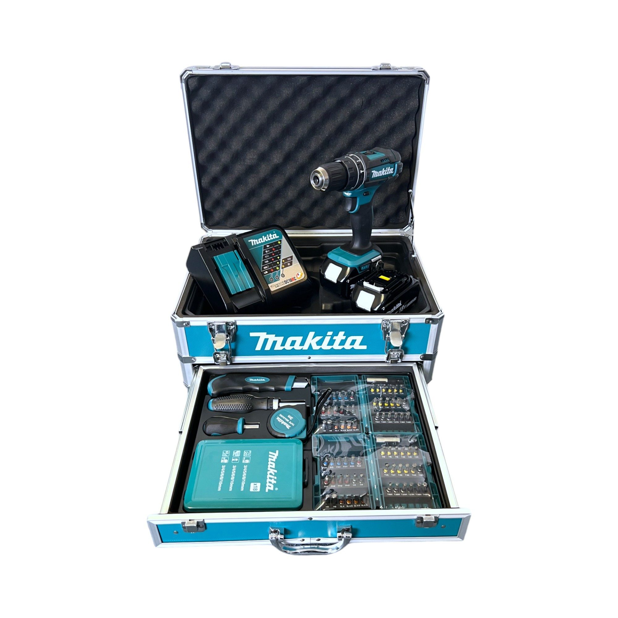 Makita Schlagbohrmaschine DHP 482 RFX9 18 V 62 Nm + 2x Akku 3 Ah + Lader + günstig online kaufen