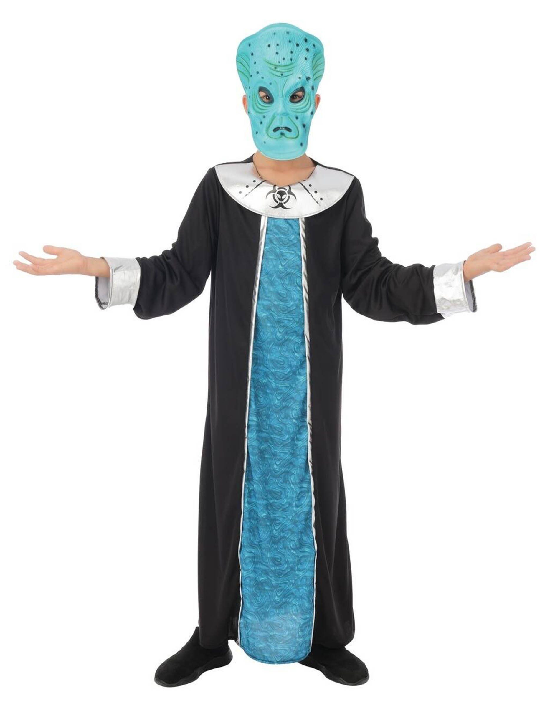 Kostüm Alien Kommandant Kostüm für Kinder blau