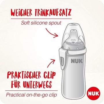 NUK Babyflasche NUK Active Cup Trinklernflasche, Edelstahl 215ml, 12+Monate