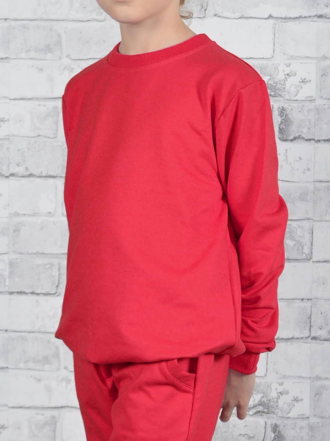 Sport Sweater KMISSO Sweatshirt Mädchen Sweatshirt in tollen Farben (1-tlg) mit elastischem Bund