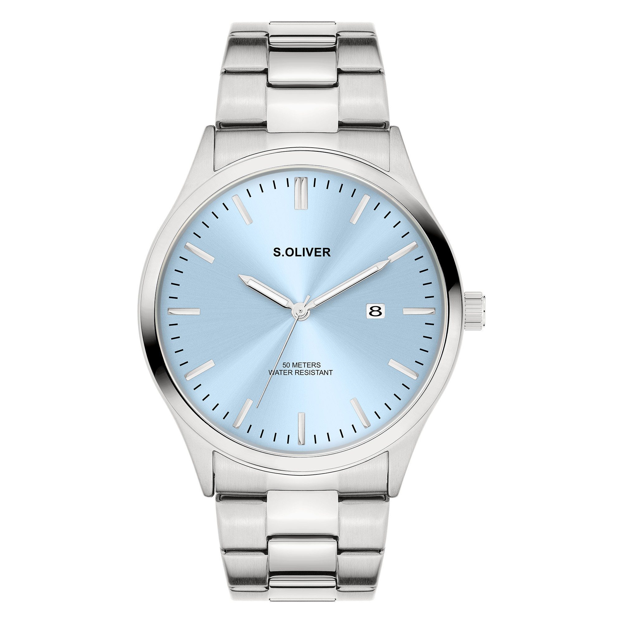 s.Oliver Quarzuhr Modern & Zeitlos Edelstahl