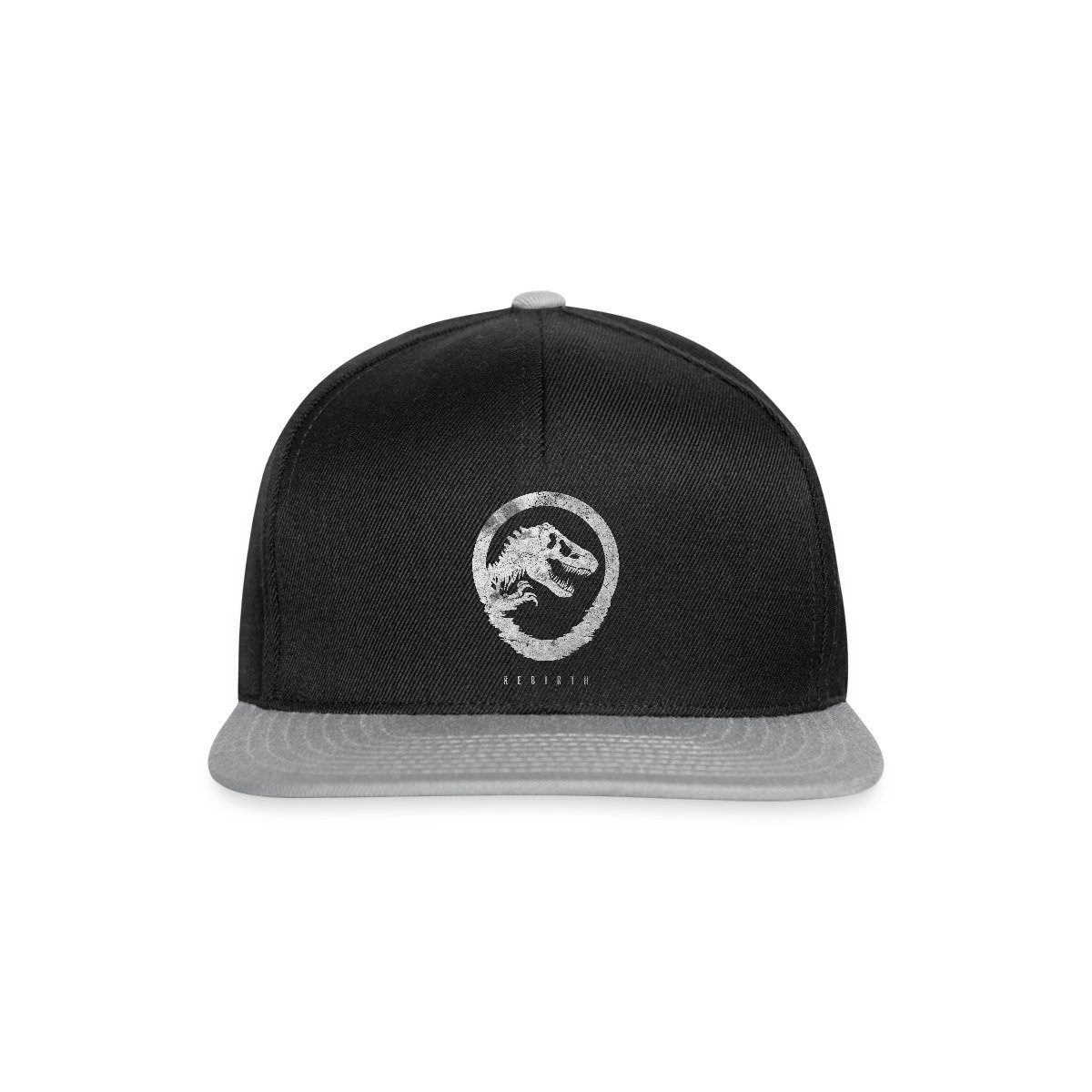 Snapback Cap Jurassic World Rebirth Logo Mit T-Rex Im Steinlook Snapback Cap