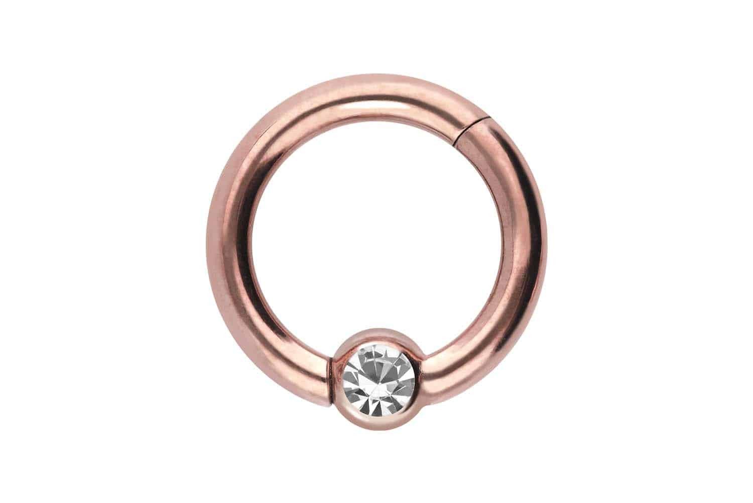 PIERCINGLINE Nasenpiercing Chirurgenstahl Segmentring Clicker KRISTALL günstig online kaufen