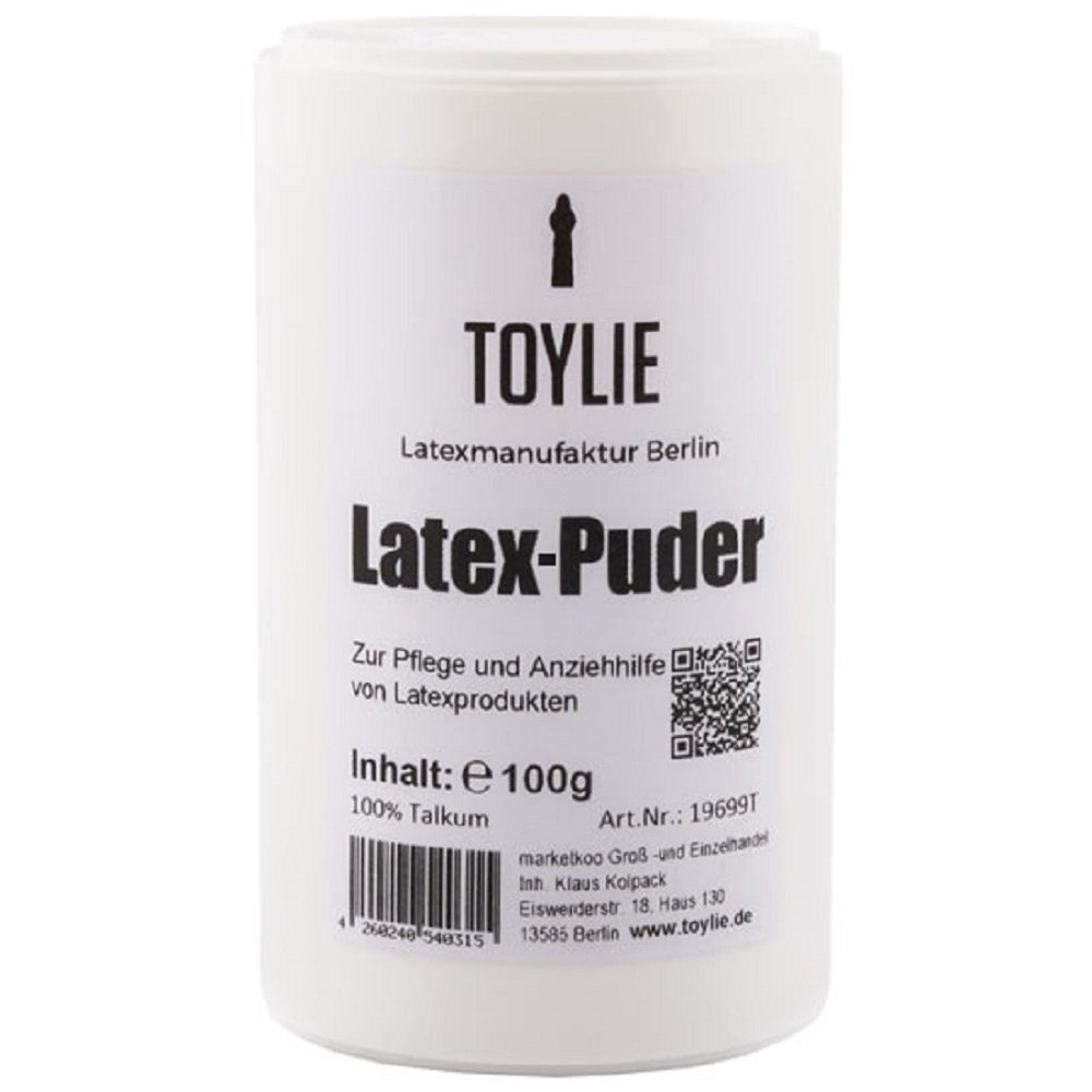 Toylie Gleitgel als und zur für mit Latexkleidung «Latex-Puder», Anziehhilfe 1-tlg., Dose 100g, Toylie Latexpflege