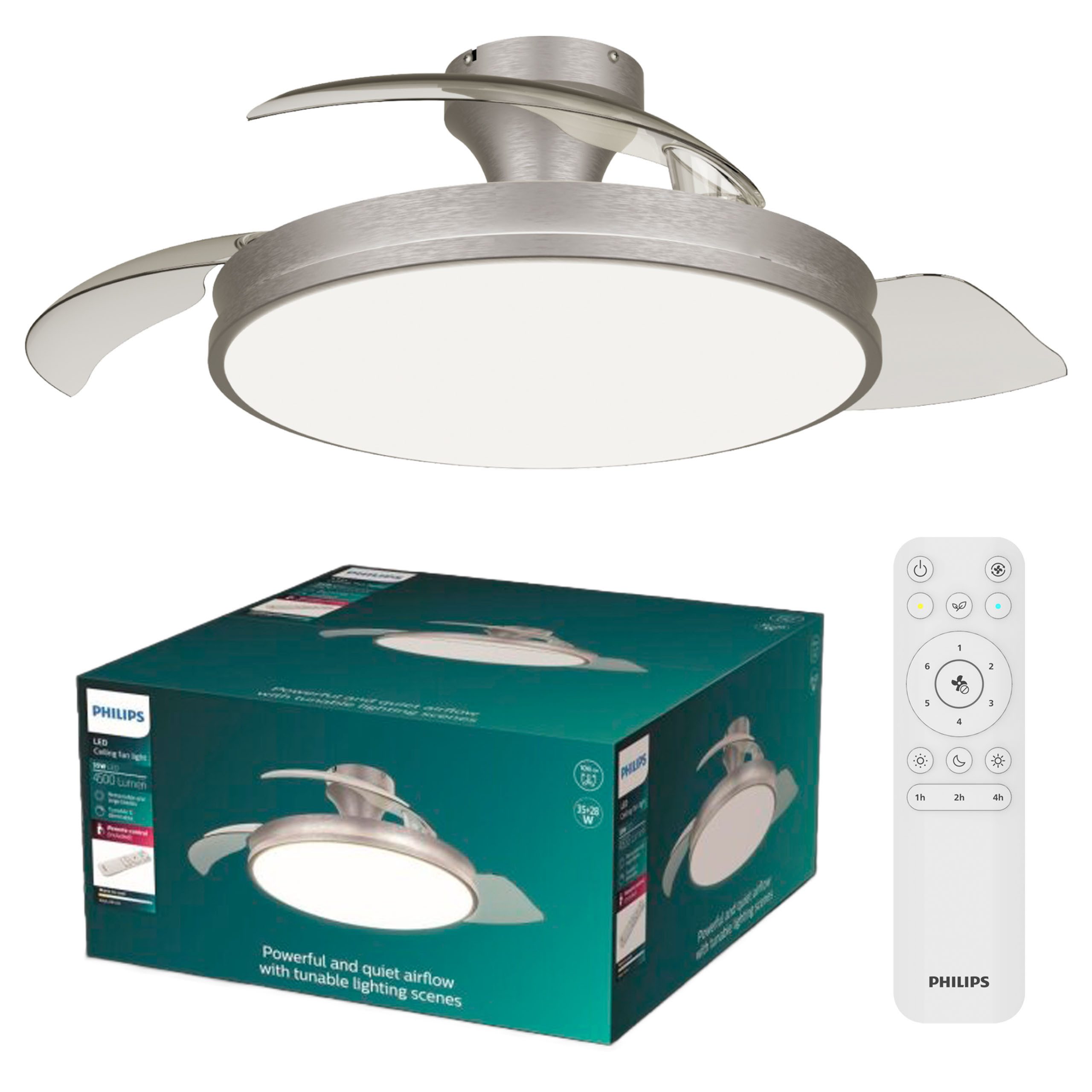 Philips LED Deckenleuchte Atlas 35W DC-Ventilator 28W