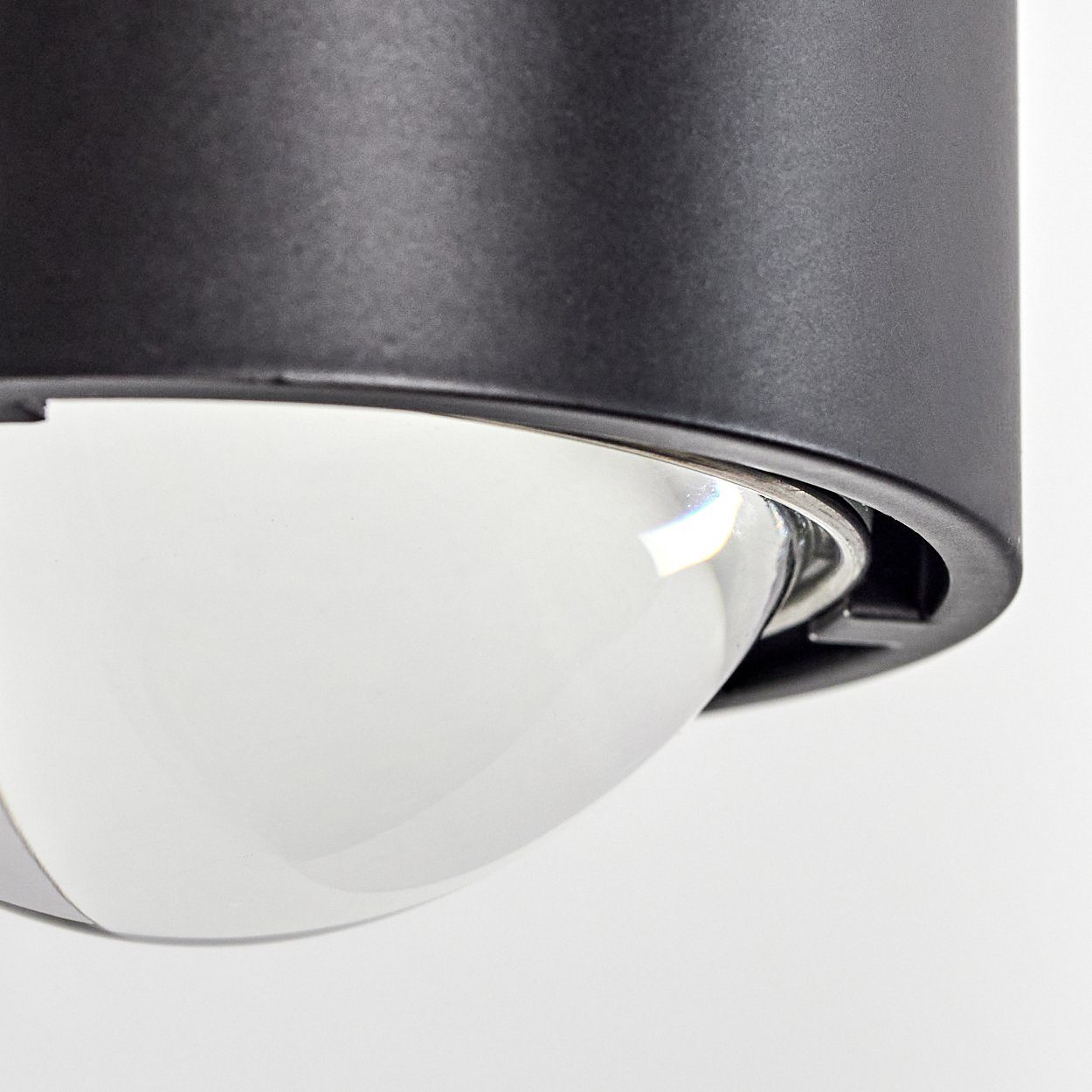 Glas, & Schwarz in Up Lichteffekt, 1xG9 und moderner mit Down hofstein klaren Leuchtmittel, aus Metall »Osacca« ohne Wandleuchte Zimmerlampe