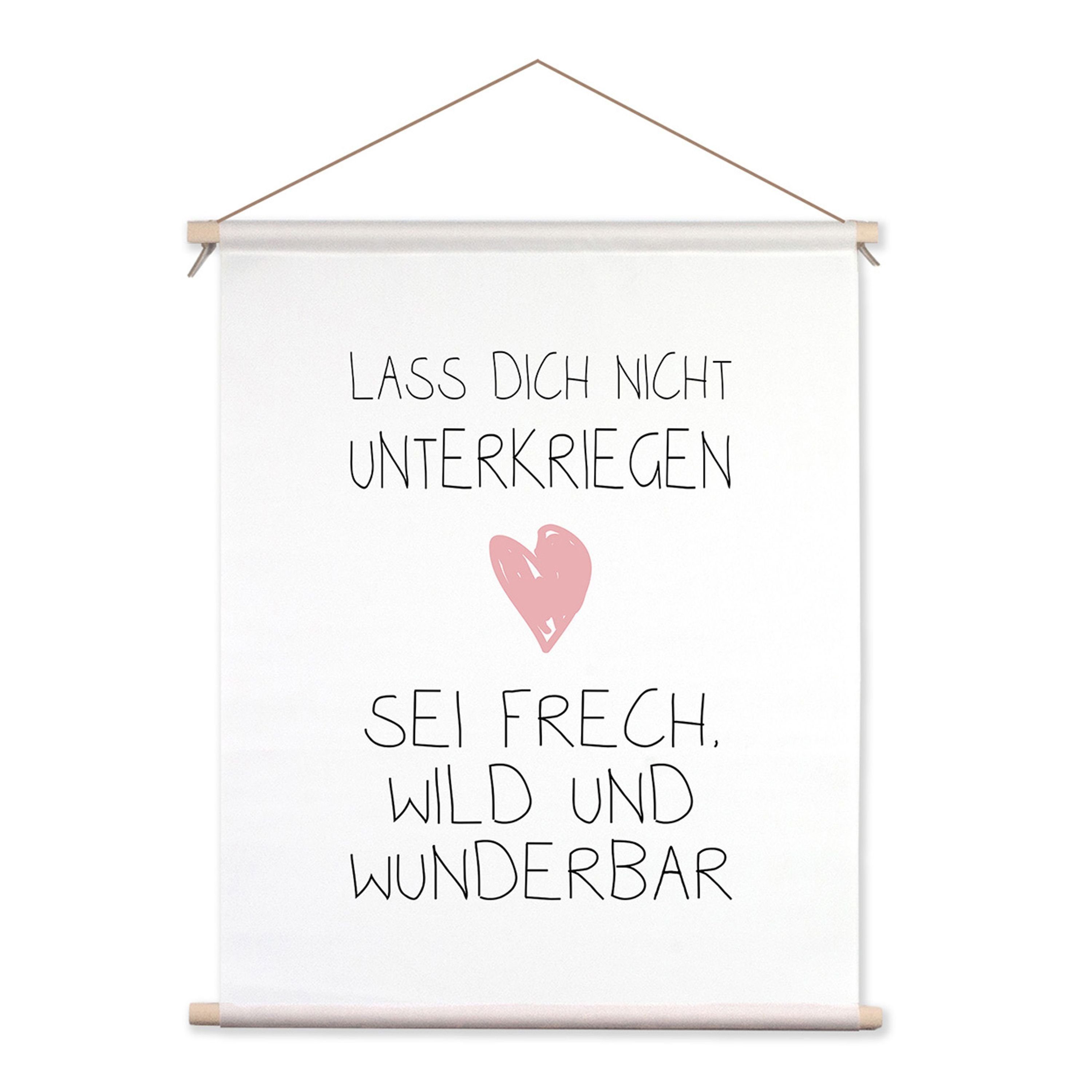 artissimo Плакат Плакат 40x50cm Wandteppich Bild Kinderzimmer Babyzimmer Kinder Baby, Spruchposter: Wünsche Kind