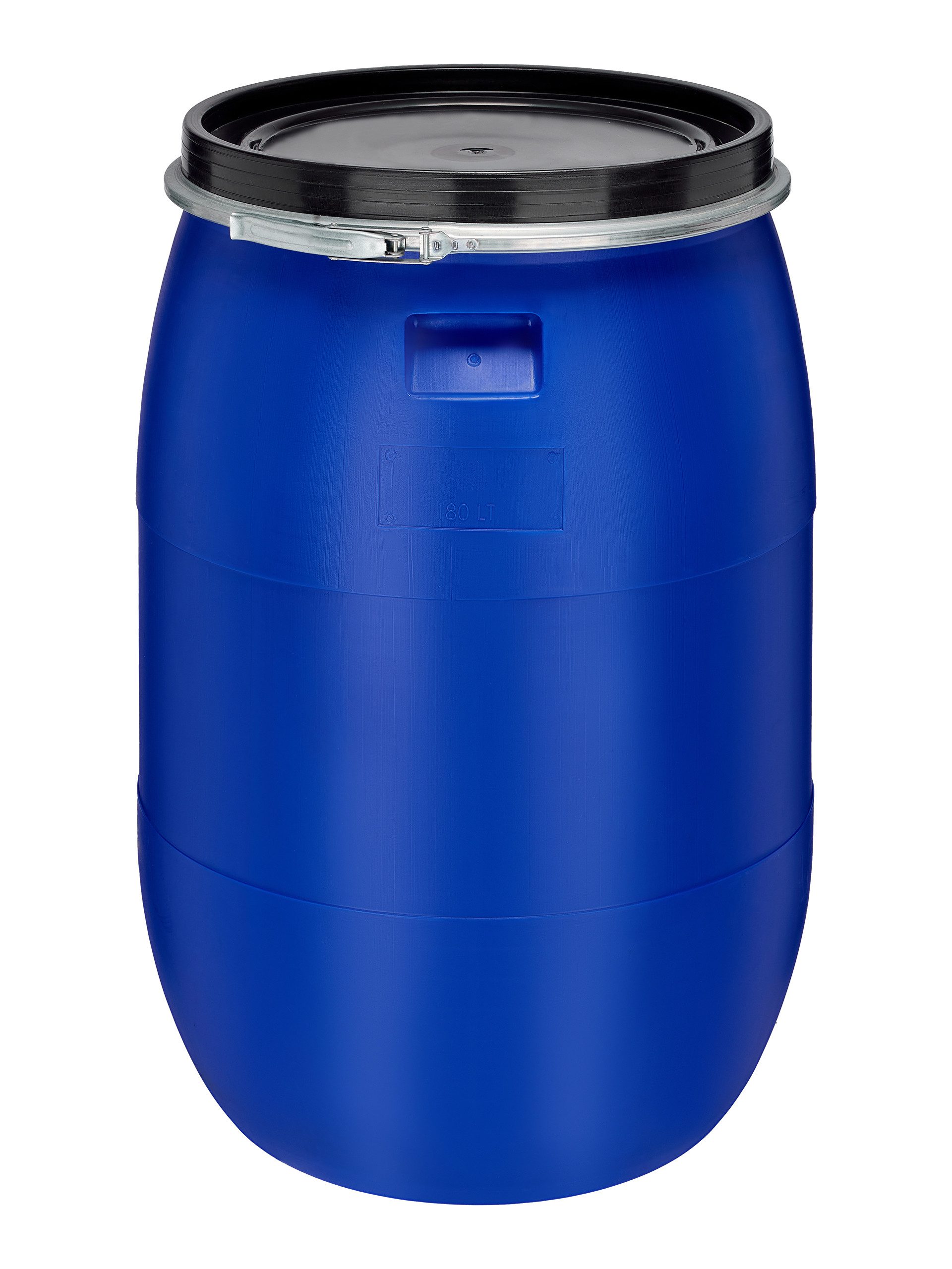 Garronda Regentonne 180L Lebensmittelfass Sauerkrautfass Hobbock Garten GD-0078, Blau, 180 l