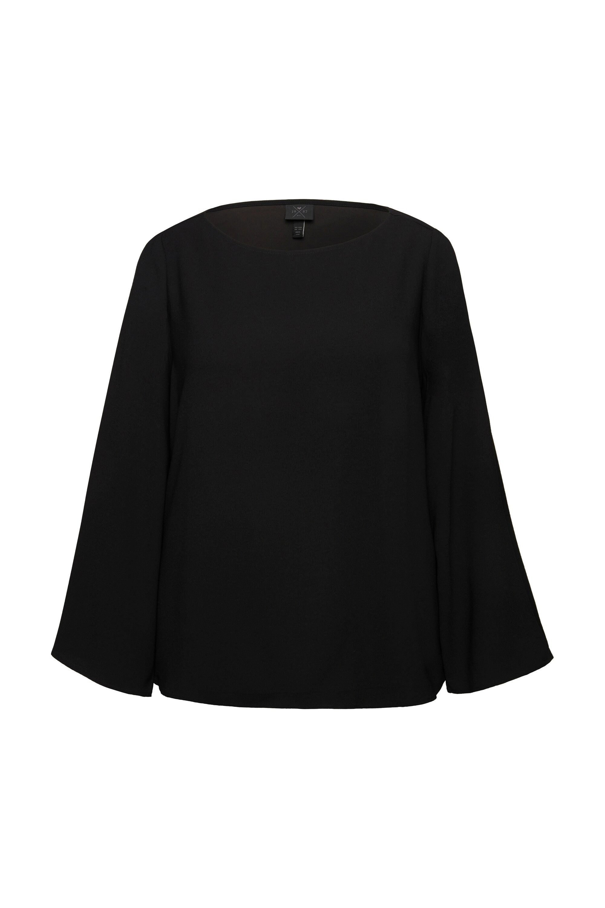 Ulla Popken Tunika Bluse A-Linie U-Boot-Ausschnitt günstig online kaufen