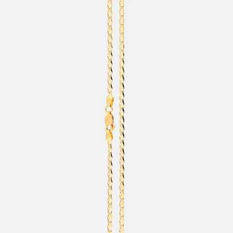 ENGELSINN® Luxury Goldkette 585 14 Karat Echtgold Ketten Glieder 45 cm-50cm, inkl. Geschenkbox + Perfekt zum Valentinstag