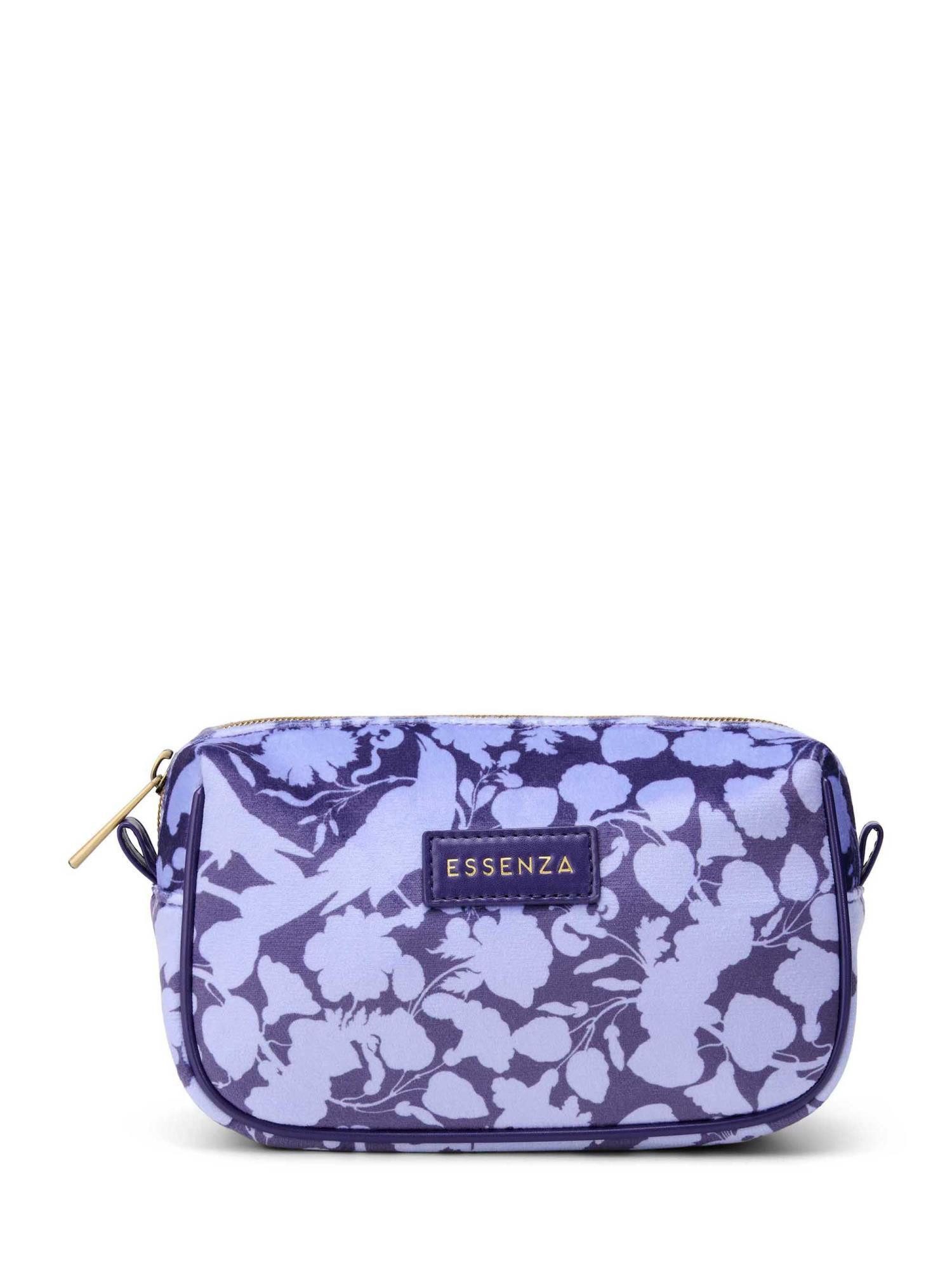 Essenza Kosmetiktasche Megan Rosie (1-tlg), mit violettem Flora-und-Fauna-Design