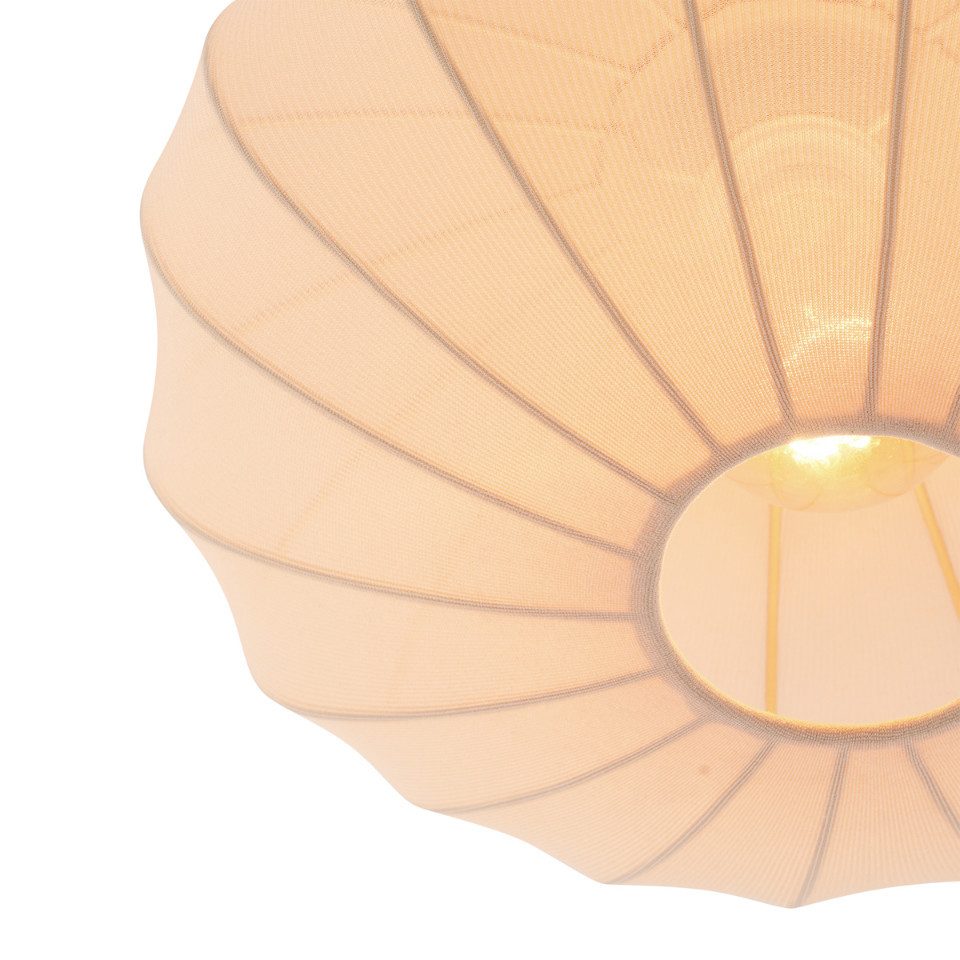 Qazqa Deckenleuchte Bida, ohne Leuchtmittel, E27, Beige, Design, Textil, 1- günstig online kaufen