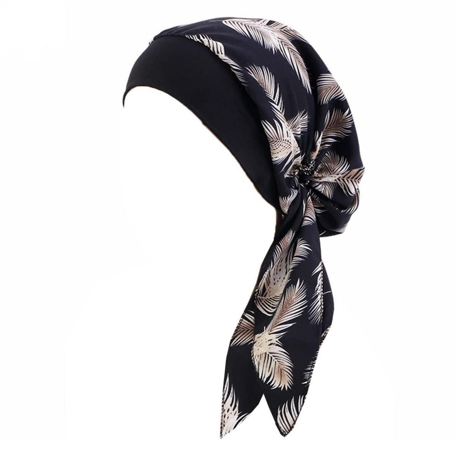 Turbanmütze Kopftuch Chemo Damen Turban Mütze Haarverlust Krebs #13