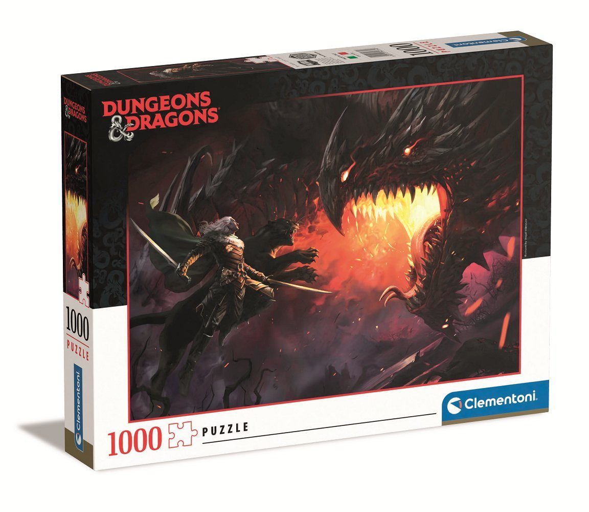 Clementoni® 1000 Puzzleteile Dungeons 1000 39735 Teile & II Puzzle Puzzle, Dragons