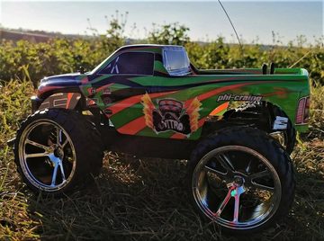 BruKa RC-Auto RC Monster Truck Lightning Truck ferngesteuertes Auto Geländewagen