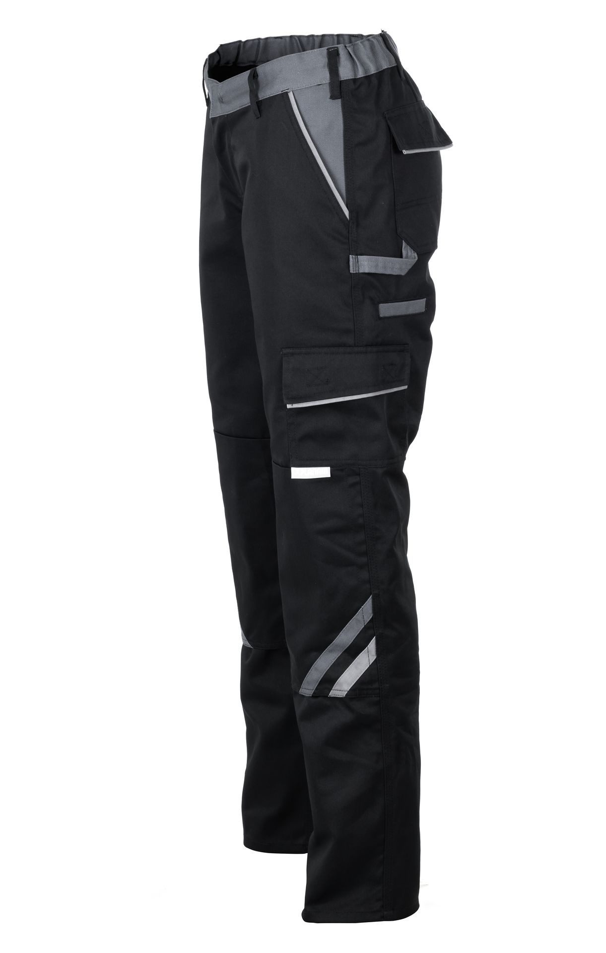 Planam Arbeitsbundhose PLANAM Damen Bundhose HIGHLINE Schwarz/Schiefer/Zink