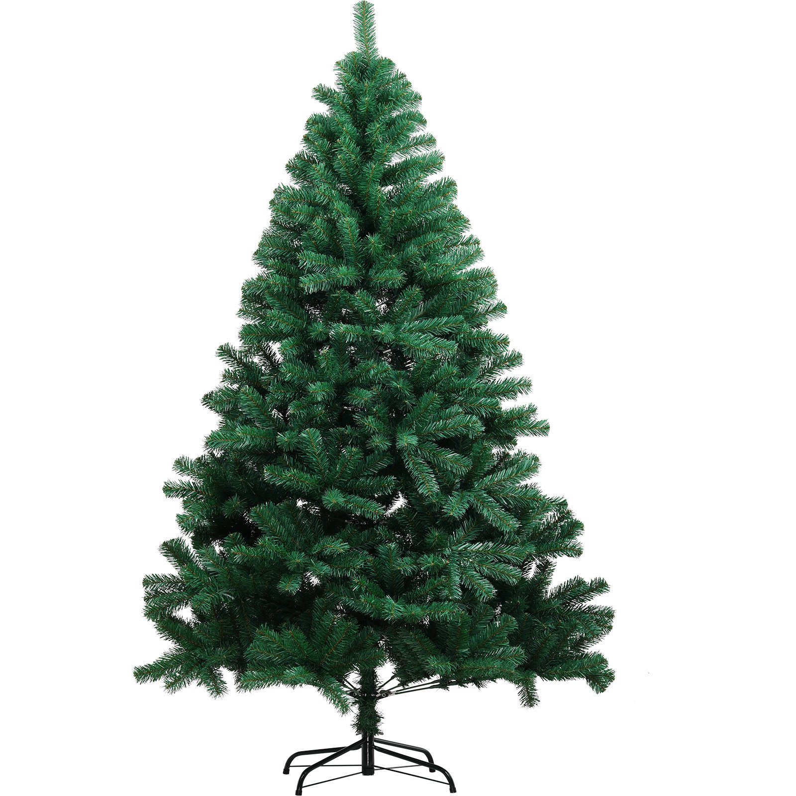 COMHOMA Künstlicher Weihnachtsbaum Weihnachtsdeko 195cm PVC Material mit 1000+ Spitzen Thickened Branches, Foldable abziehbar mit robuster Sockel