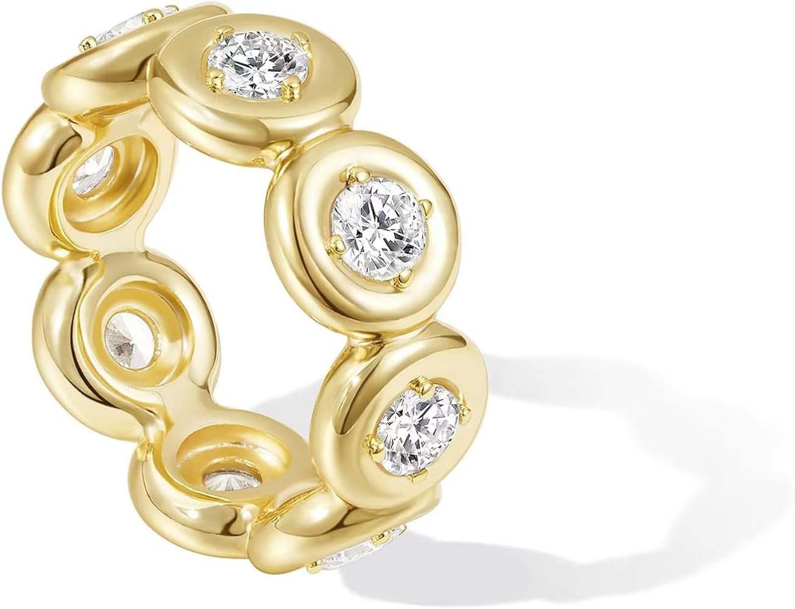 Jumpeak Diamantring 0.1ct DE VVS/VS,lab grown diamant ring,verlobungsring,g günstig online kaufen