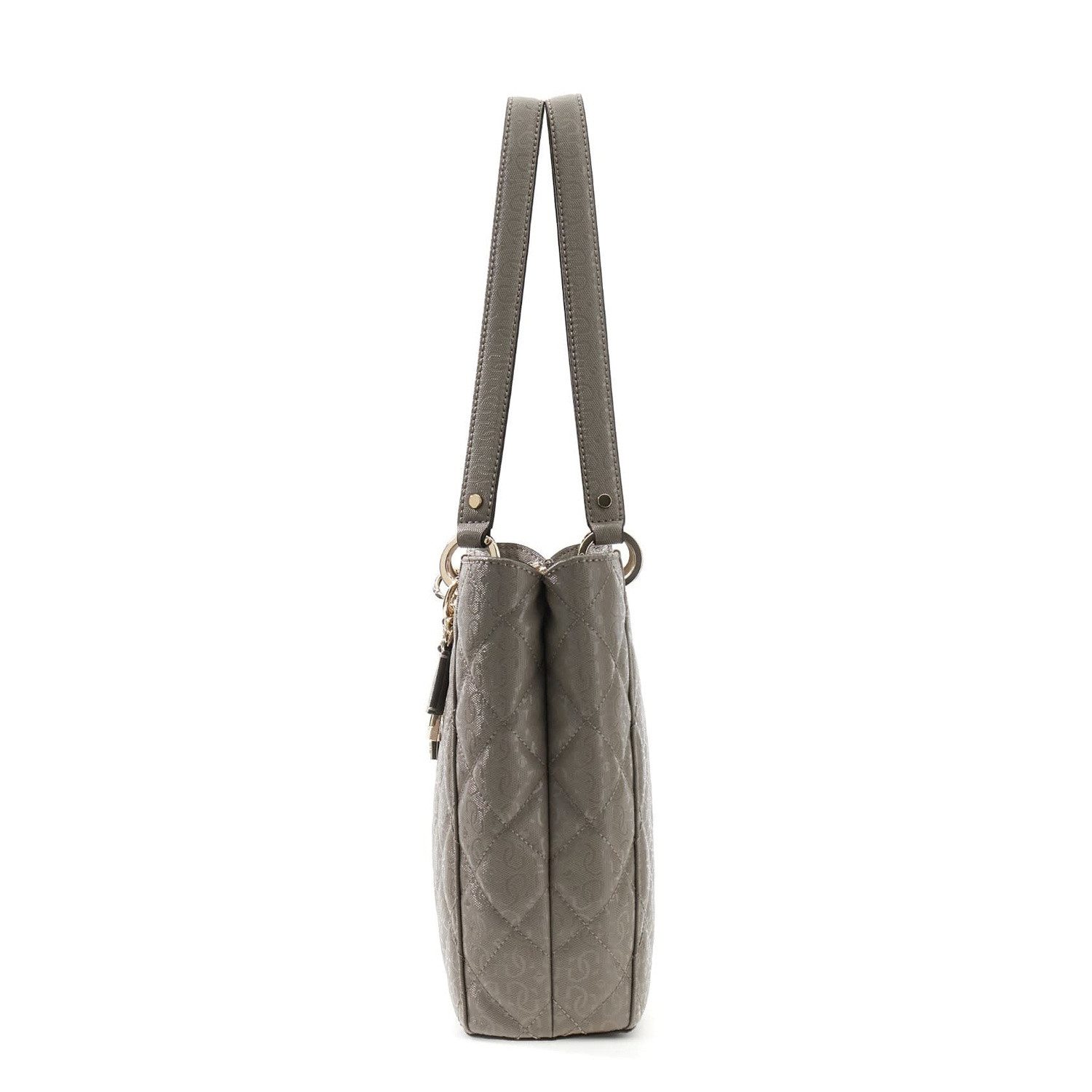 Guess Umhängetasche GUESS Shopper Libby Noel Tote Dark Taupe (1, 1-tlg., 1)