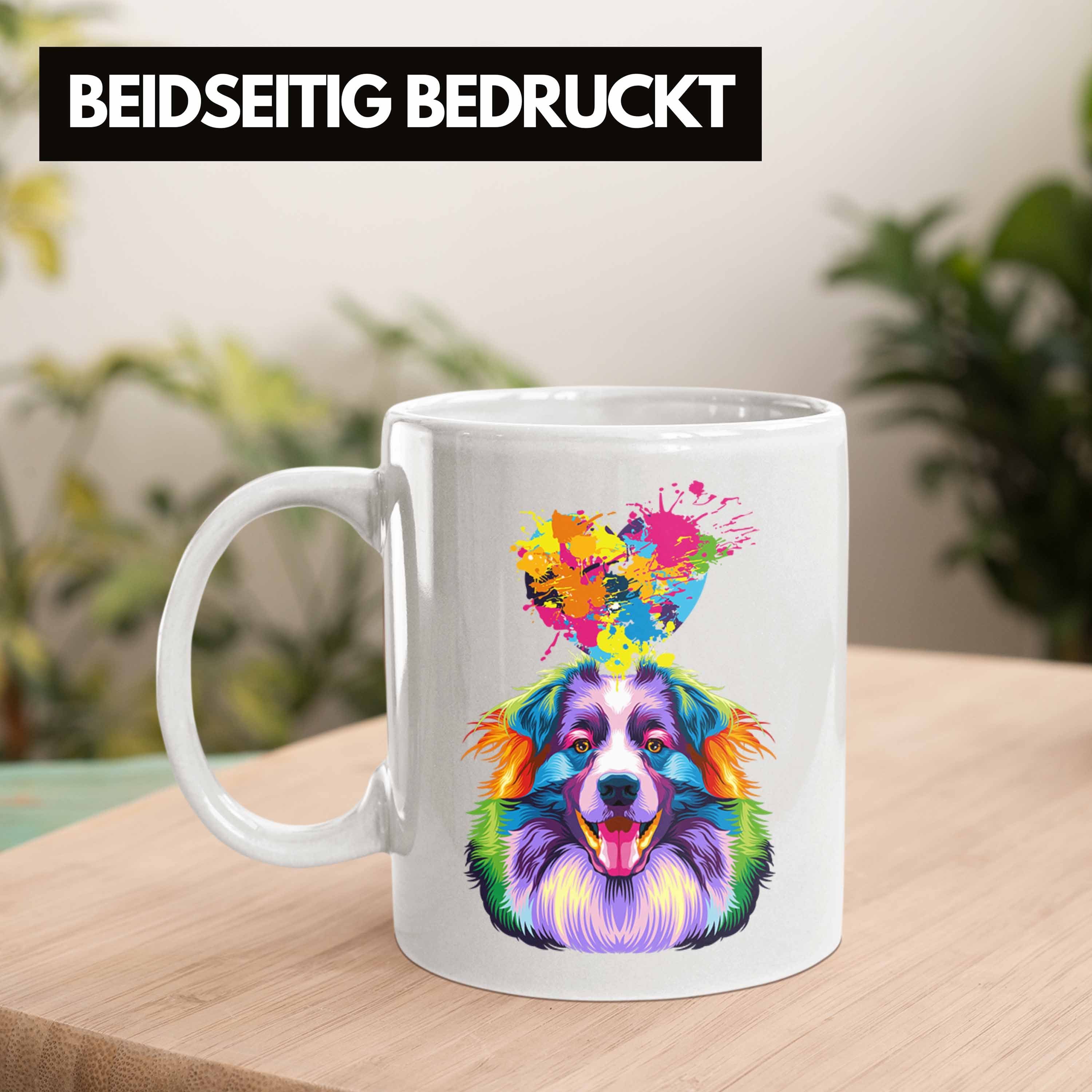 Australian Spruch Tasse Farbe Besitzer Shepherd Tasse Lustiger Trendation Weiss Herz Geschenk