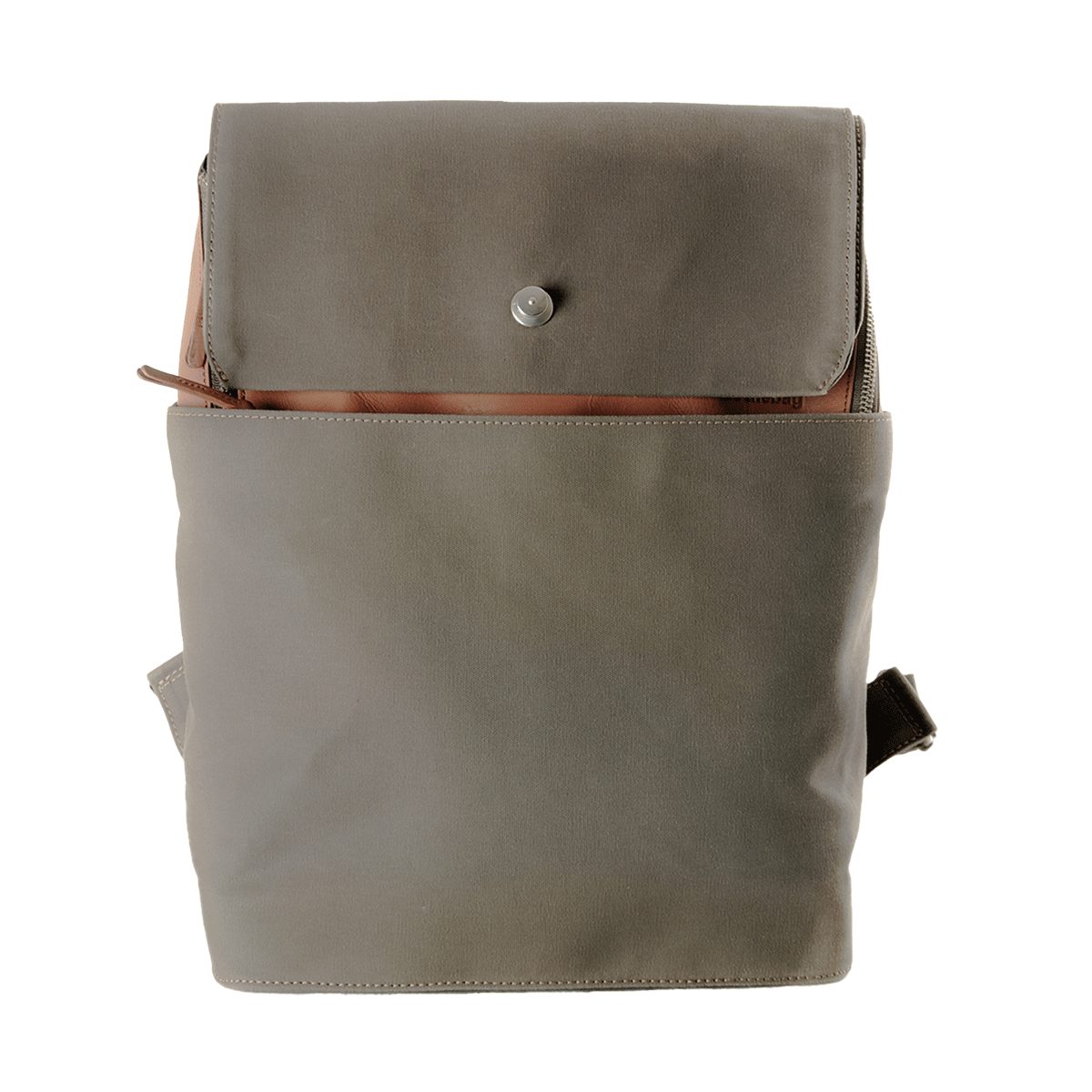 Rucksack Vergrößerbarer Rucksack, khaki/natur.