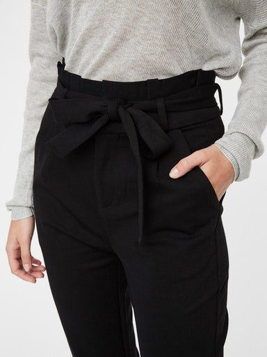 Vero black PAPERBAG Pants VMEVA Moda Jogger