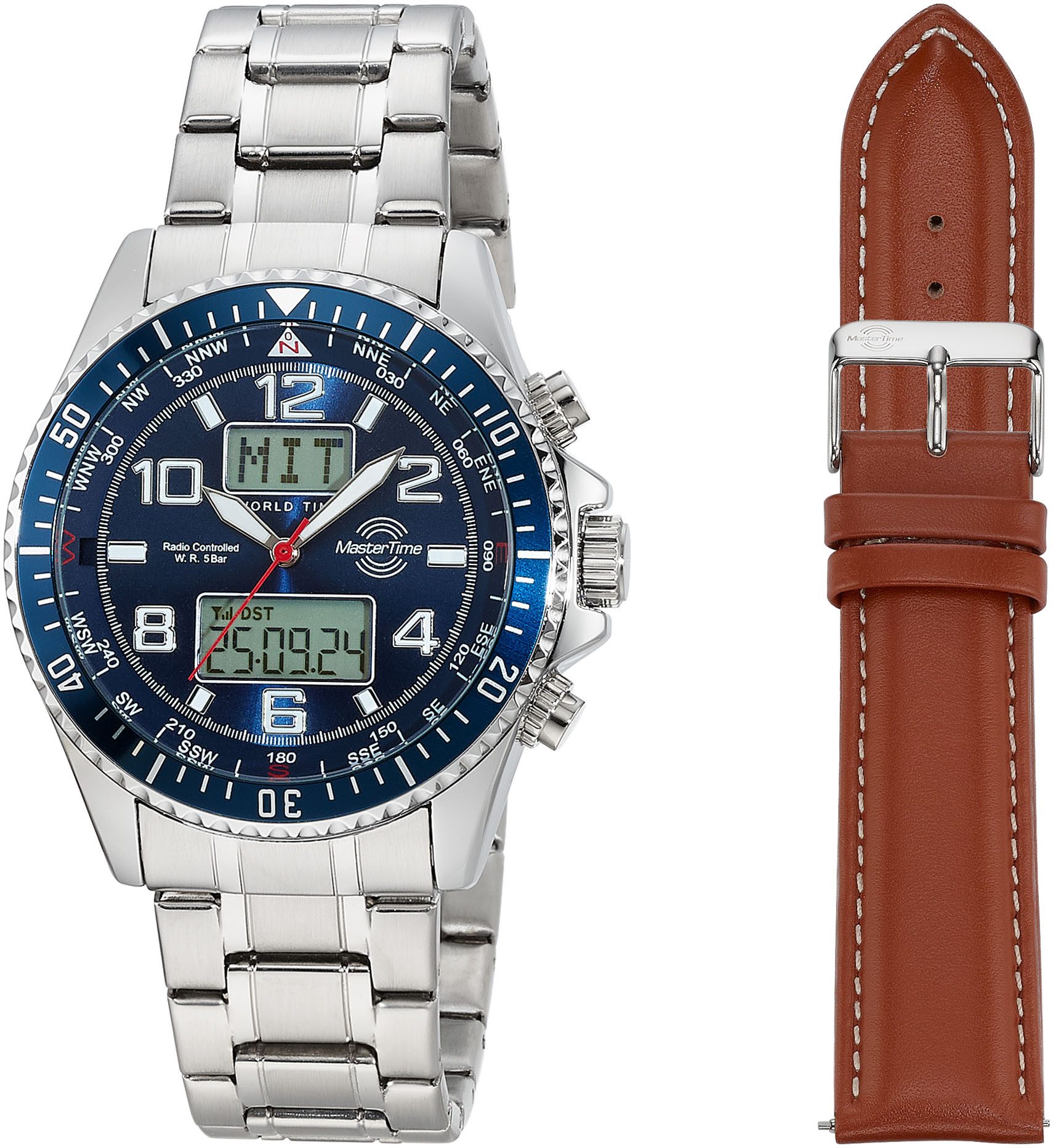 MASTER TIME Funkchronograph Super Power MTGA-10922-32M, (Set, 2-tlg., mit W günstig online kaufen