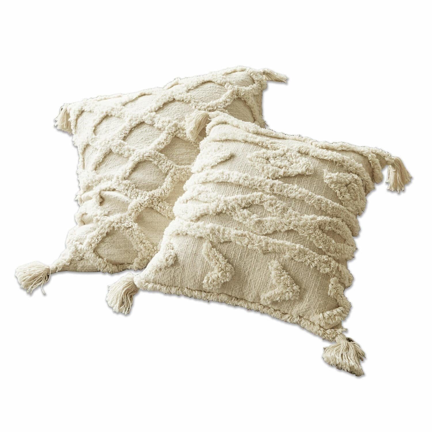 Mirabeau Kissenhülle Kissenhülle 2er Set Linares creme