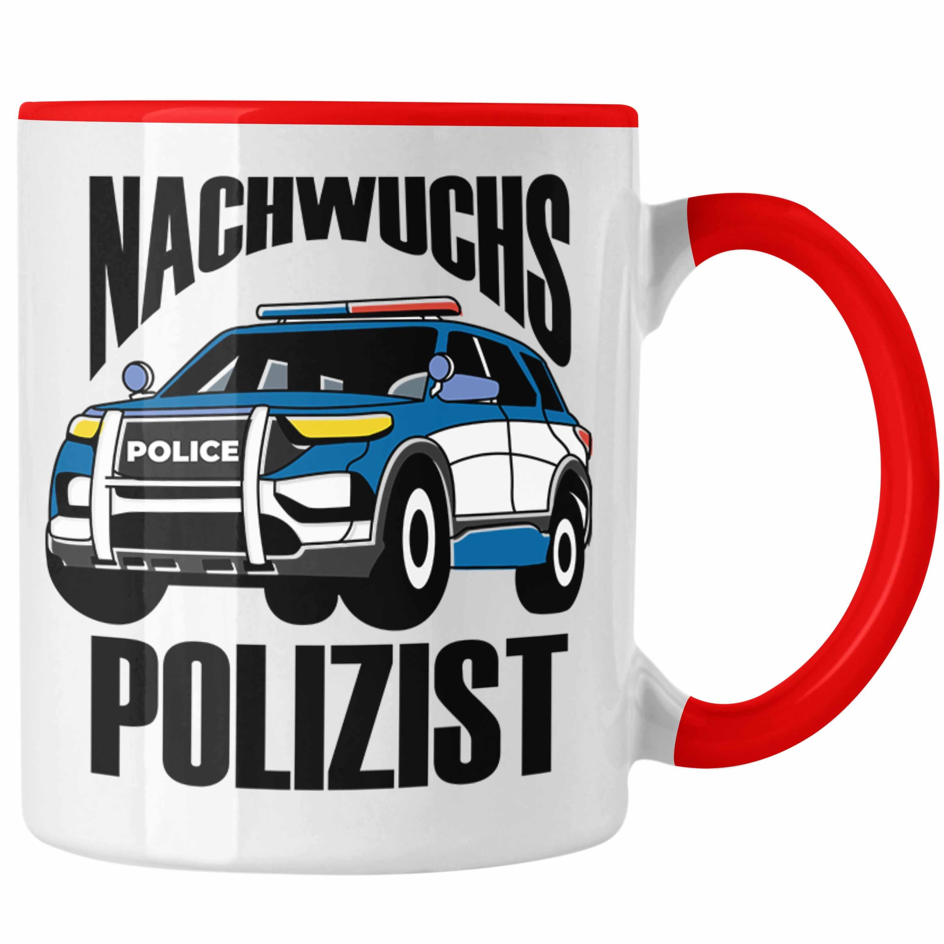 Trendation Tasse Einschulung Tasse für Jungs - "Nachwuchs Polizist" Geschenk kleine Sch