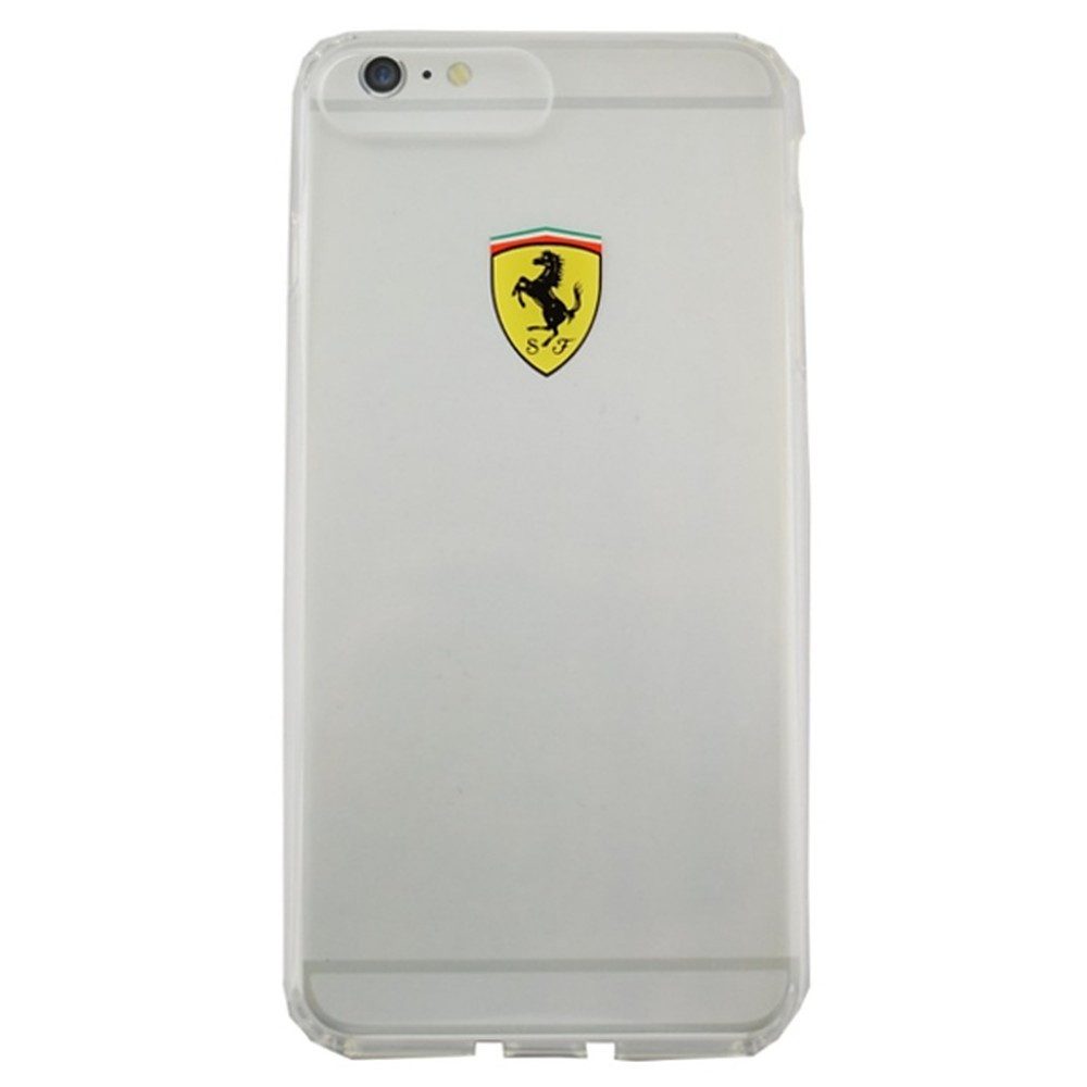 Ferrari Handyhülle Schutzhülle Case, Ultradünn, transparent, Eckenschutz