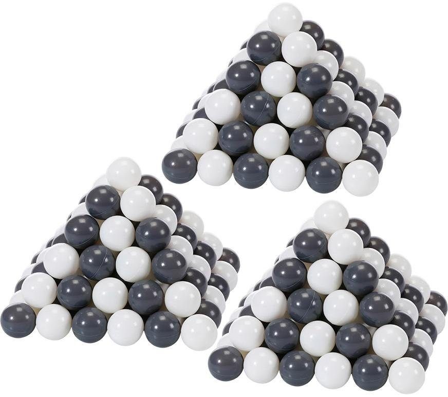 Knorrtoys® Bällebad-Bälle 300 Stück, Grey/Cream (300-St)