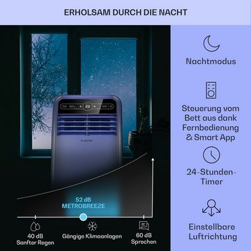 Klarstein Klimagerät Metrobreeze New York Smart 7k, Klimagerät mobil klimaanlage Air Conditioner Kühlgerät Luftkühler