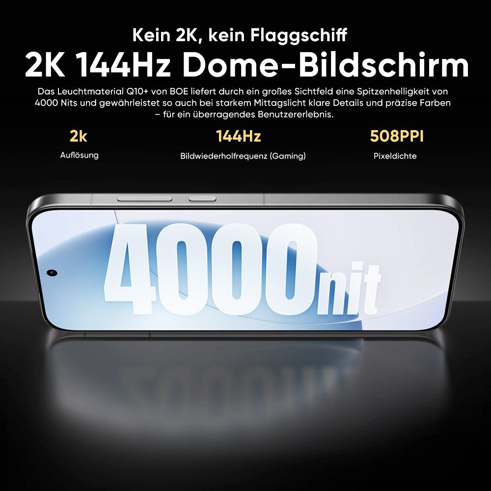 Realme Realme GT 8 Pro 5G Handy, 16+512 GB, Snapdragon 8 Elite Gen 5 Chipset Smartphone (17,25 cm/6.79 Zoll, 512 GB Speicherplatz, 50 MP Kamera)