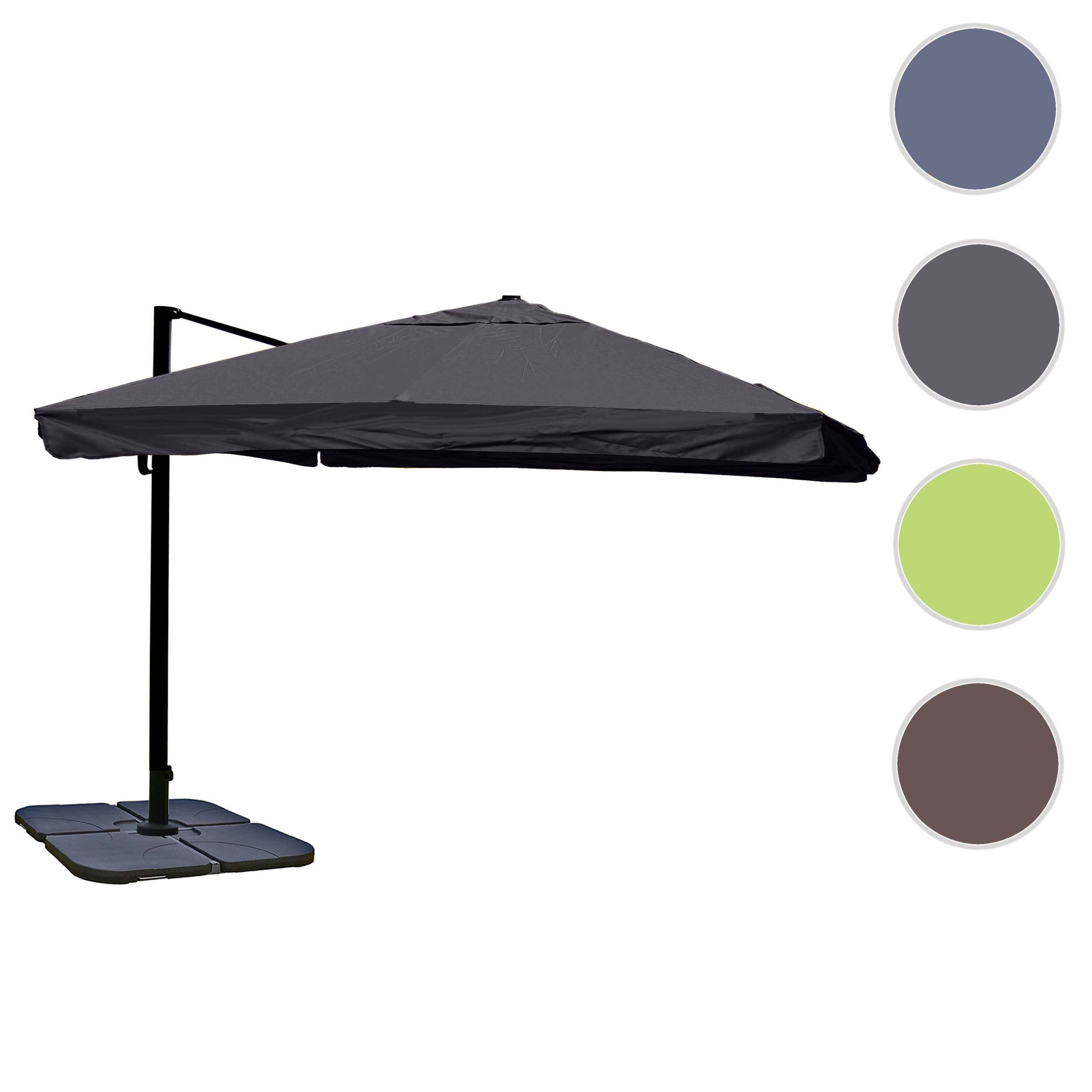 Thumbnail - MCW Ampelschirm MCW-A96-12, LxB: 300x300 cm, 5-facher Höhen-/ Neigungswinkelverstellung, Windwiderstandsklasse 2