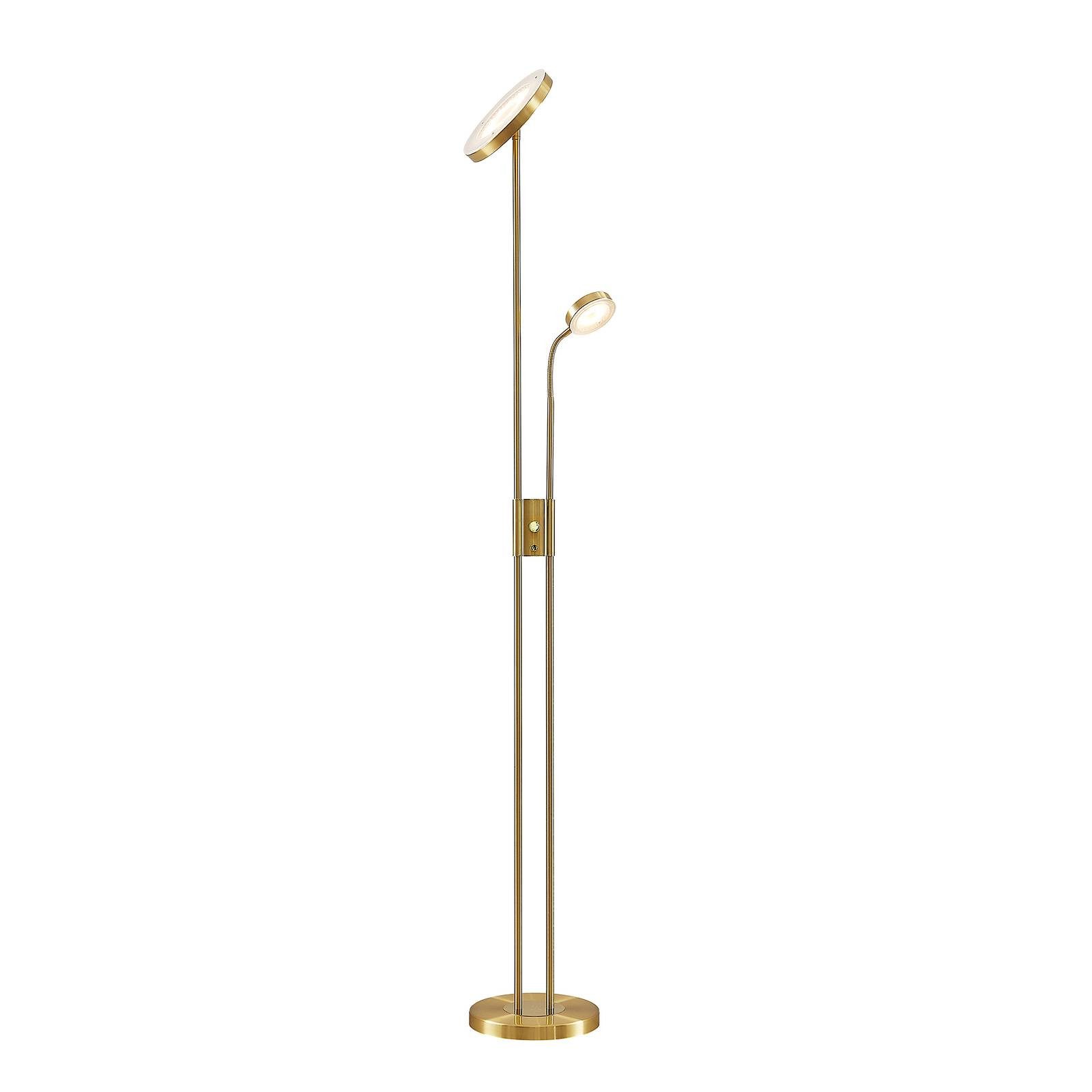 Lindby Stehlampe Seppa, Enthalten, 1 x 27 W LED + 1 x 6 W LED, warmweiß