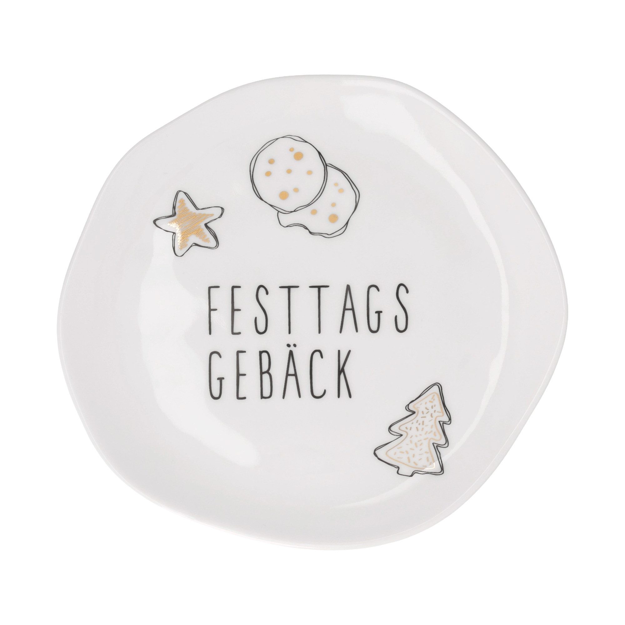 Räder Dessertteller räder Teller Festtagsgebäck Klein Weiß