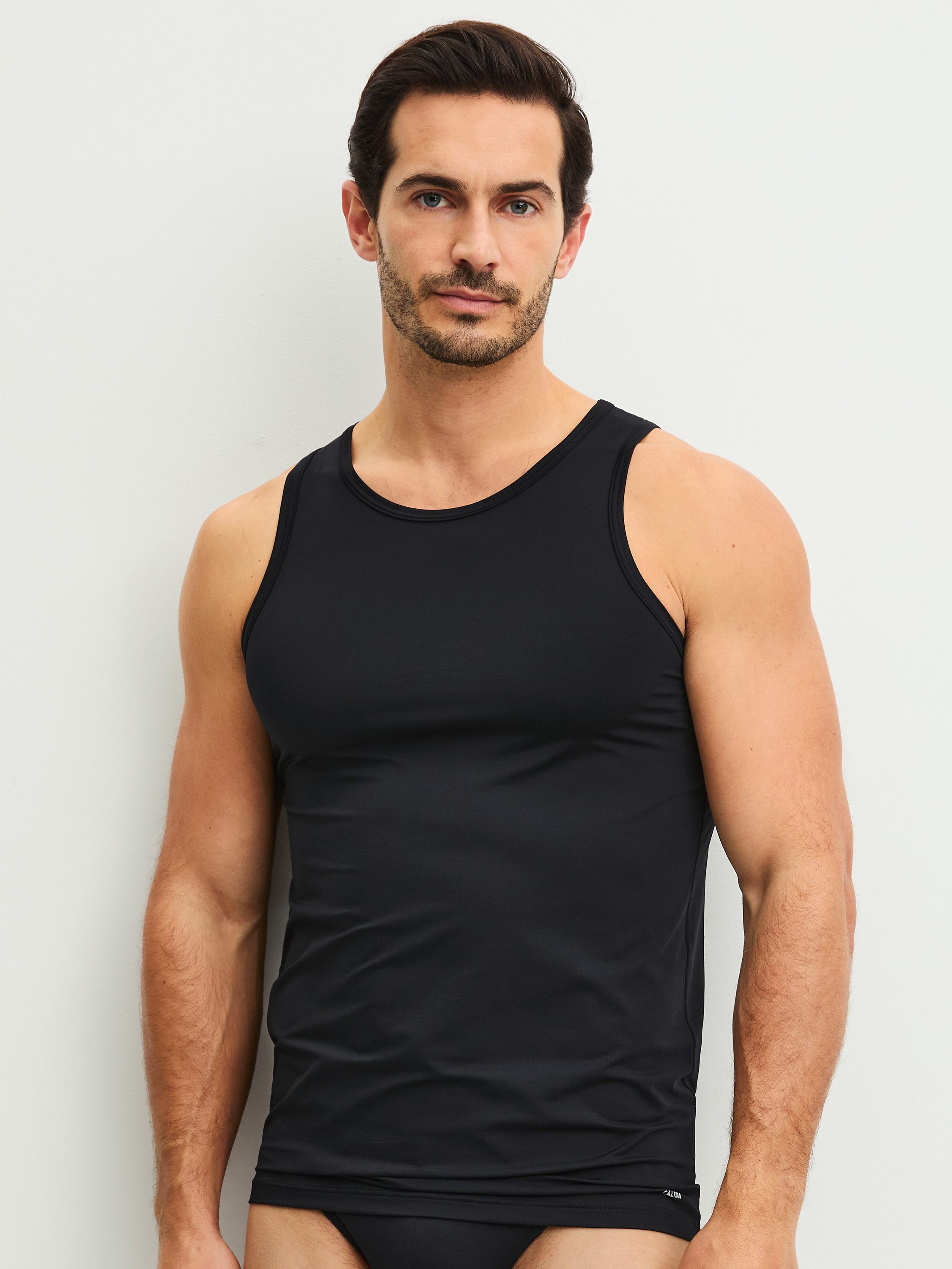 CALIDA Unterhemd Micro Stretch Herren (1-St) leicht, glatt, elastisch, formstabil, blickdicht