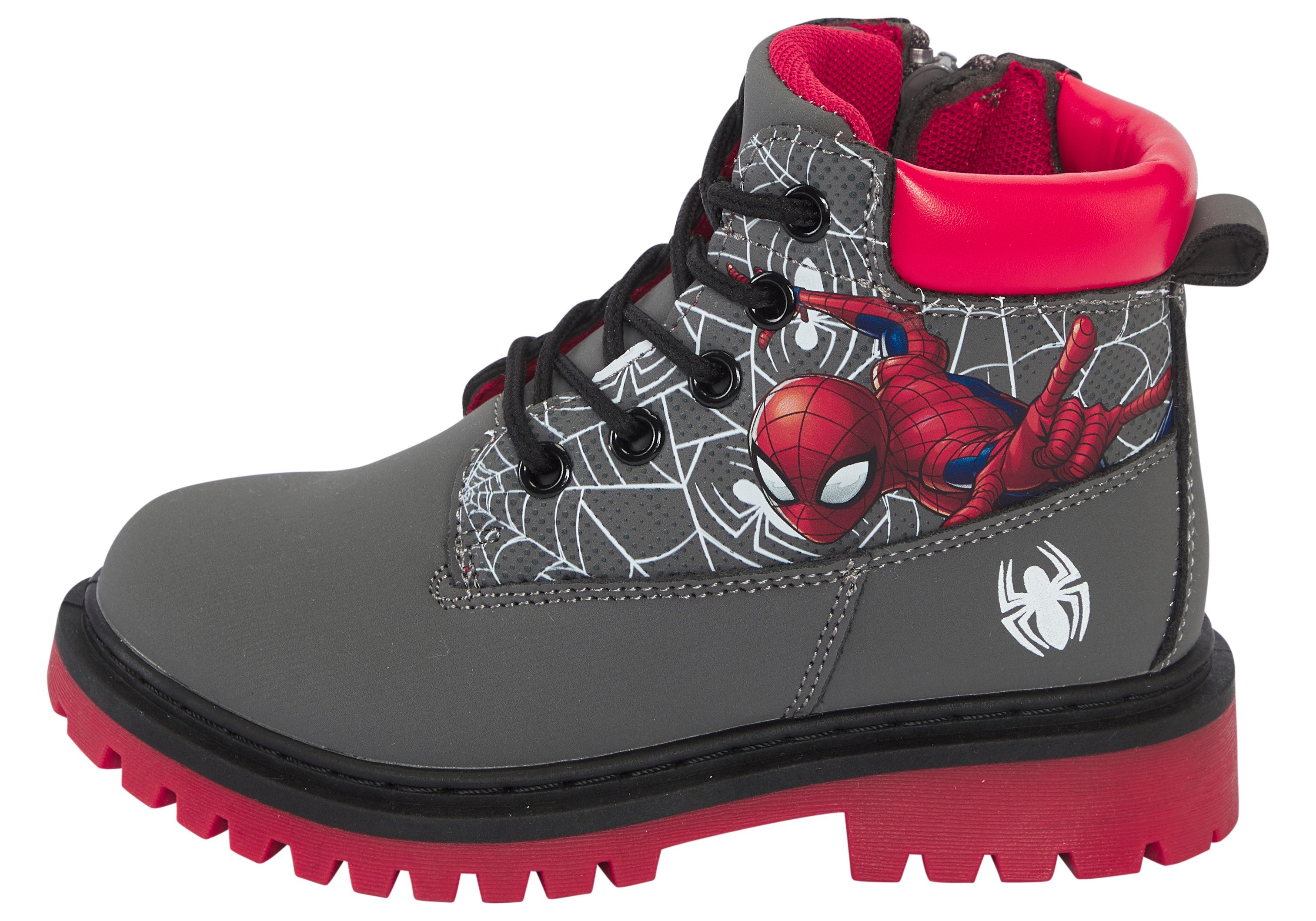 Disney SPIDERMAN Schnürboots Winterschuhe, Winterboots, Schnürstiefel, Winterstiefel