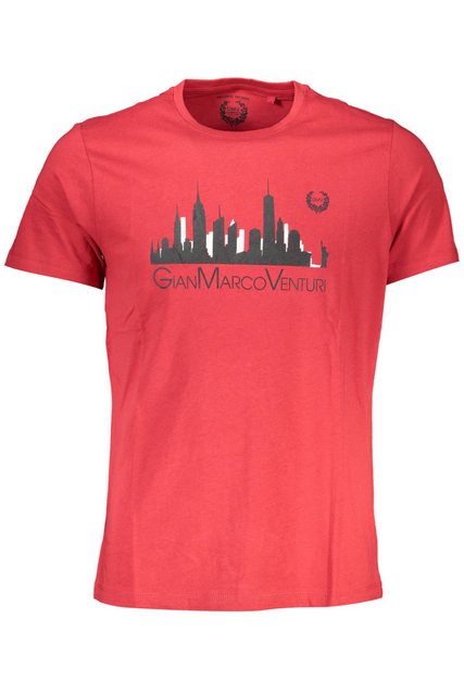 GIAN MARCO VENTURI T-Shirt Stylisches Herren T-Shirt in Rot mit Print und günstig online kaufen