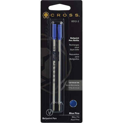 CROSS-USA Kugelschreibermine CROSS Kugelschreiberminen Standard blau, fein, 2 Stück im Blister