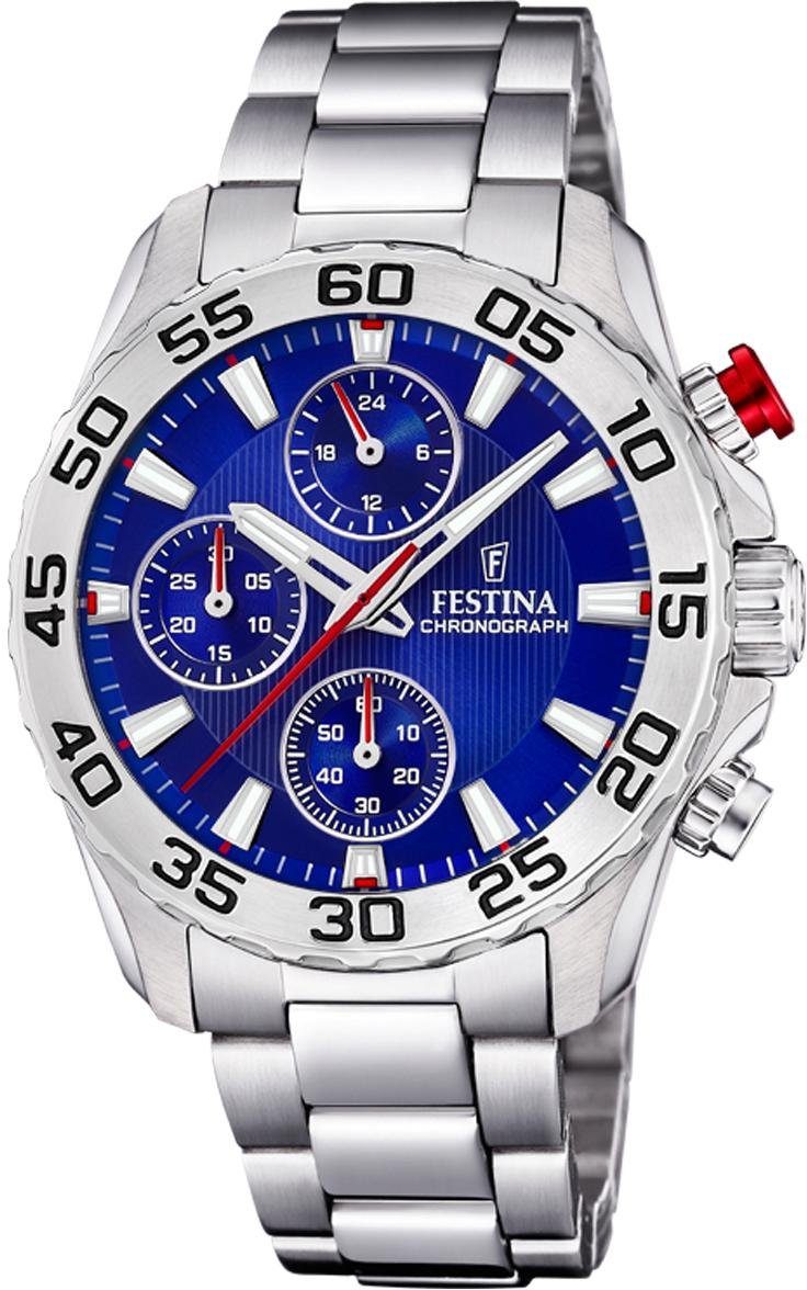 Festina Chronograph Junior Kollektion, F20457/2, Armbanduhr, Quarzuhr, Kinderuhr, Stoppfunktion, ideal als Geschenk