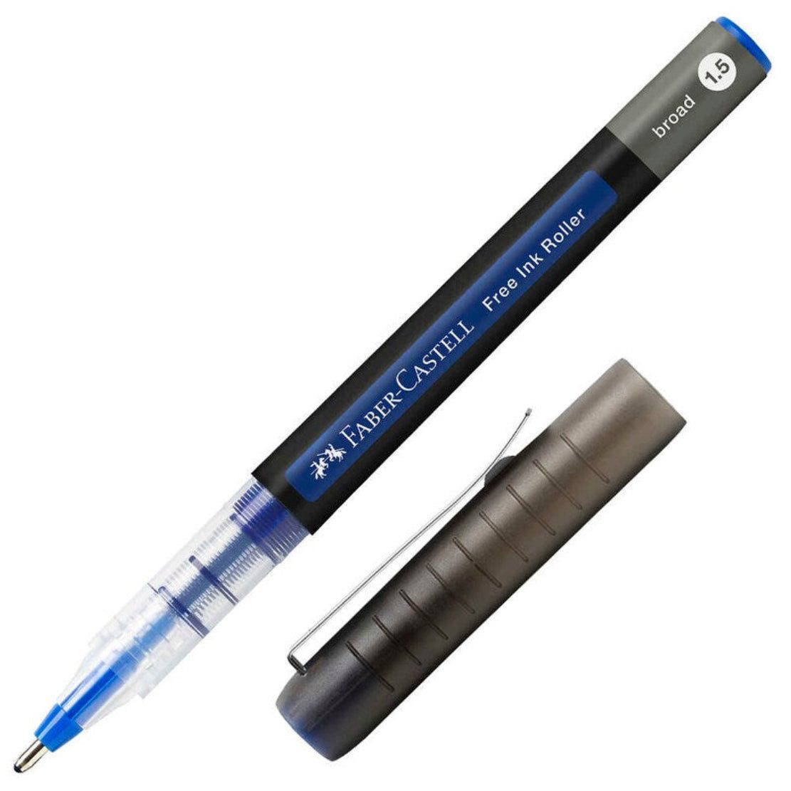 Faber-Castell Tintenroller FABER-CASTELL Free Ink Tintenroller 1,5 mm grau blau
