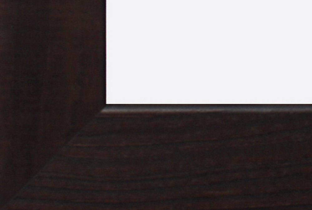 Holz massiv Hoch- 40 / Echtglas schoko cm Querformat, Portraitrahmen FSC Bilderrahmen Urkundenrahmen dunkelbraun MasterLine und dunkelbaun 30 Oslo x