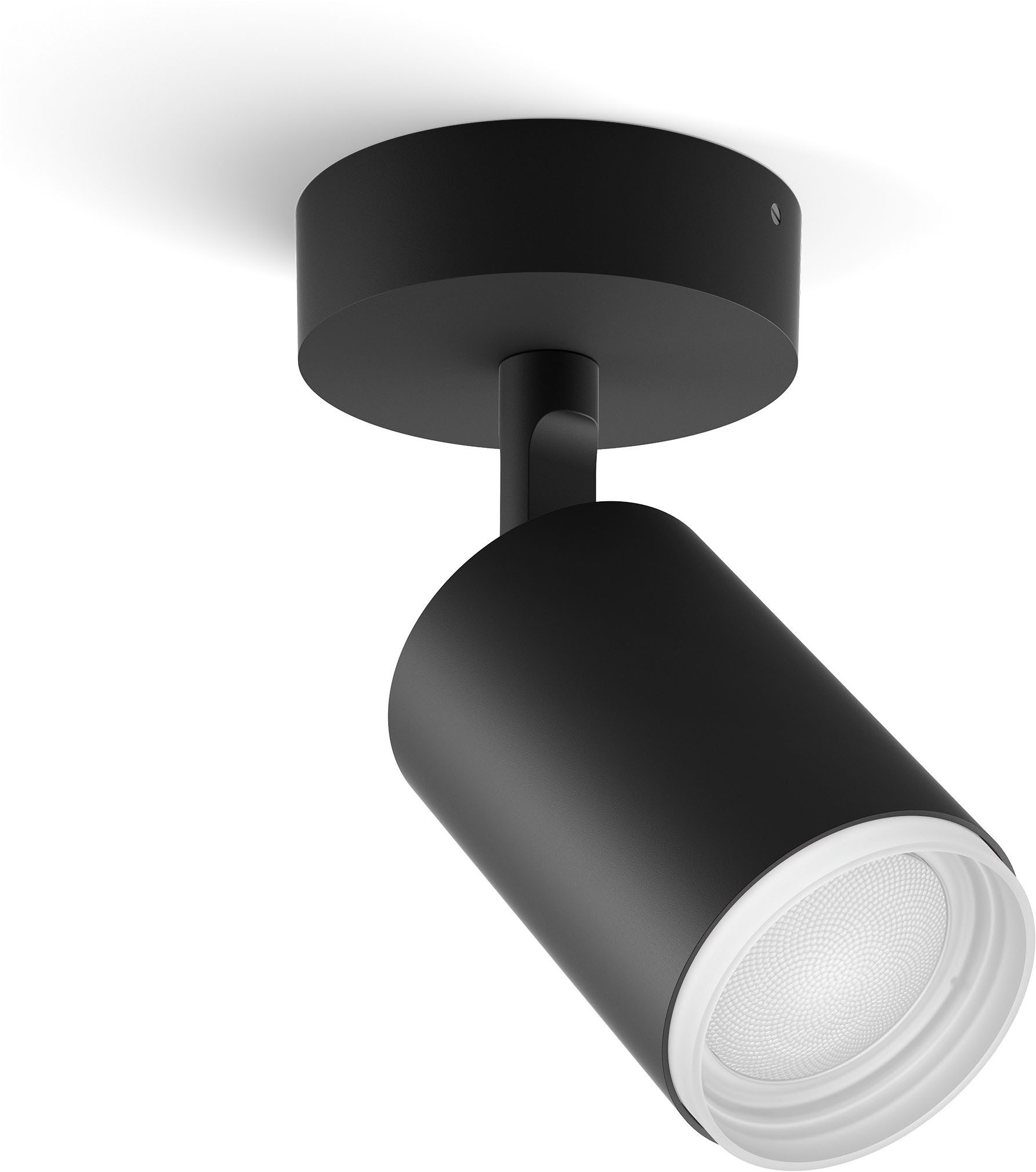 Philips Hue LED Deckenspot White & Color Ambiance Fugato 1er Aufbauspot, Abschaltautomatik, Bluetooth, CCT - über Fernbedienung, Dimmfunktion, Einschlafhilfe, Farbsteuerung, Farbwechsel, Memory, nach Trennung vom Netz, Nachtlichtfunktion, RGB, Smart Home, Timerfunktion, Weckerfunktion, dimmbar über Fernbedienung, mehrere Helligkeitsstufen, LED wechselbar, Farbwechsler, RGB, warmweiß - kaltweiß, Steuerbar per App und Stimme, Smart Home fähig, Farbfähig und Weißtöne