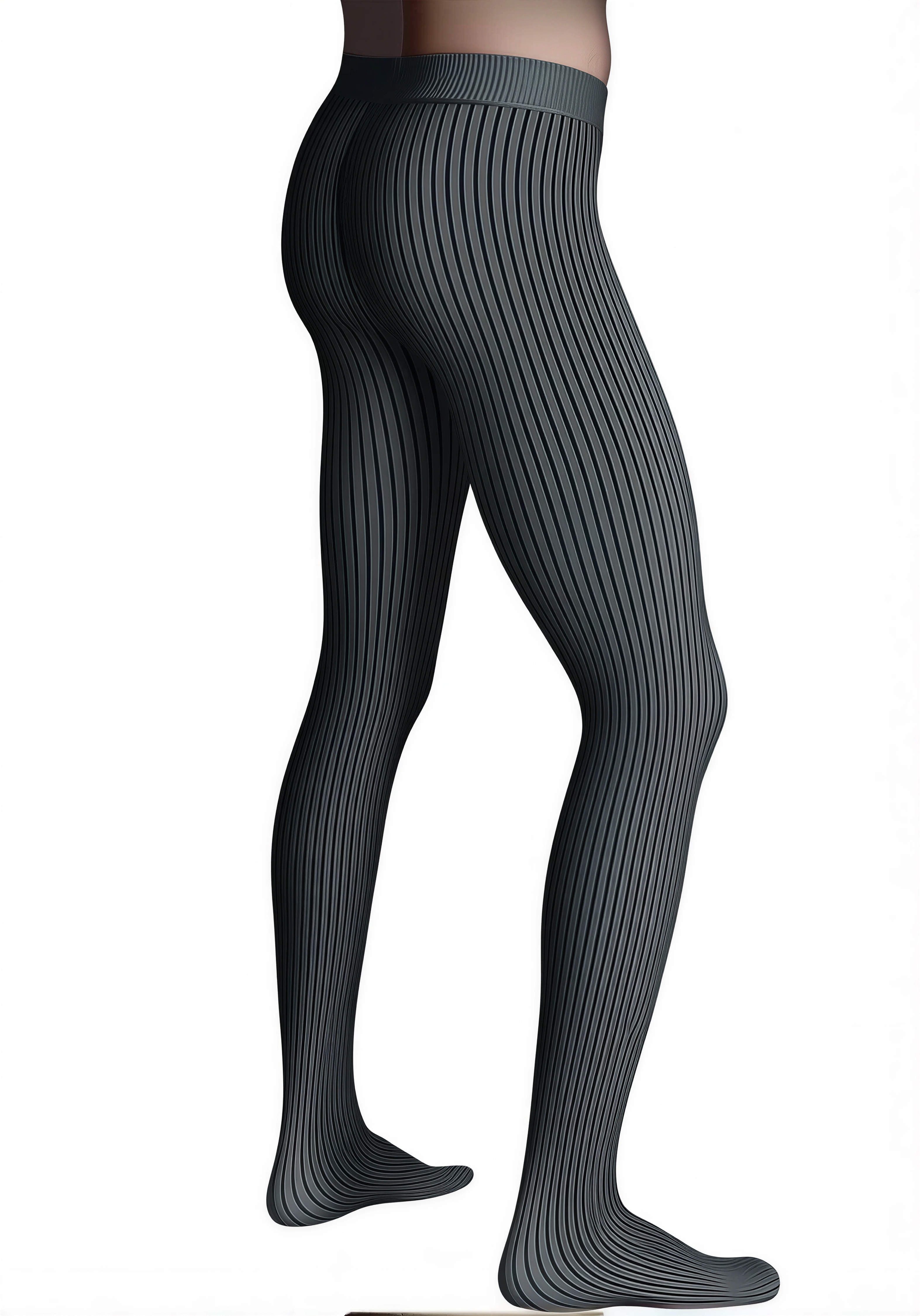 Adrian Hosiery Strumpfhose Herren STRIPES 40 DEN 40 DEN (Packung 1 St. 1er-Pack) semi-transparent & matt