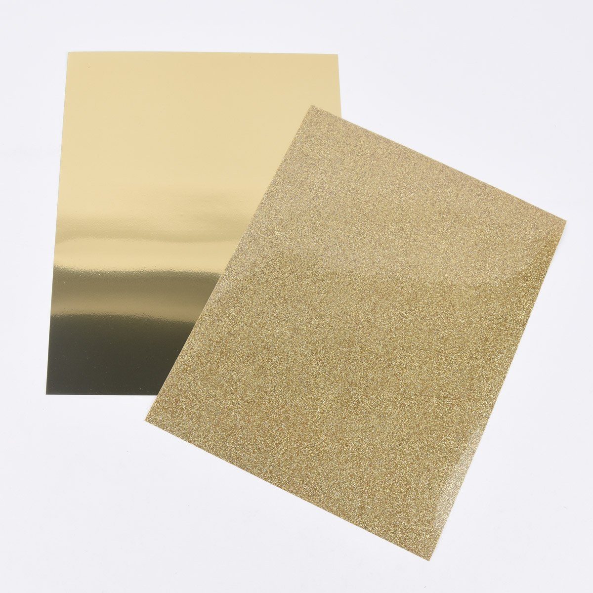 SCHÖNER LEBEN. Stoff Rayher Metallic Bügel-Transferfolie 2 Bogen goldfarbig glitzer glänzend 21,5x28cm