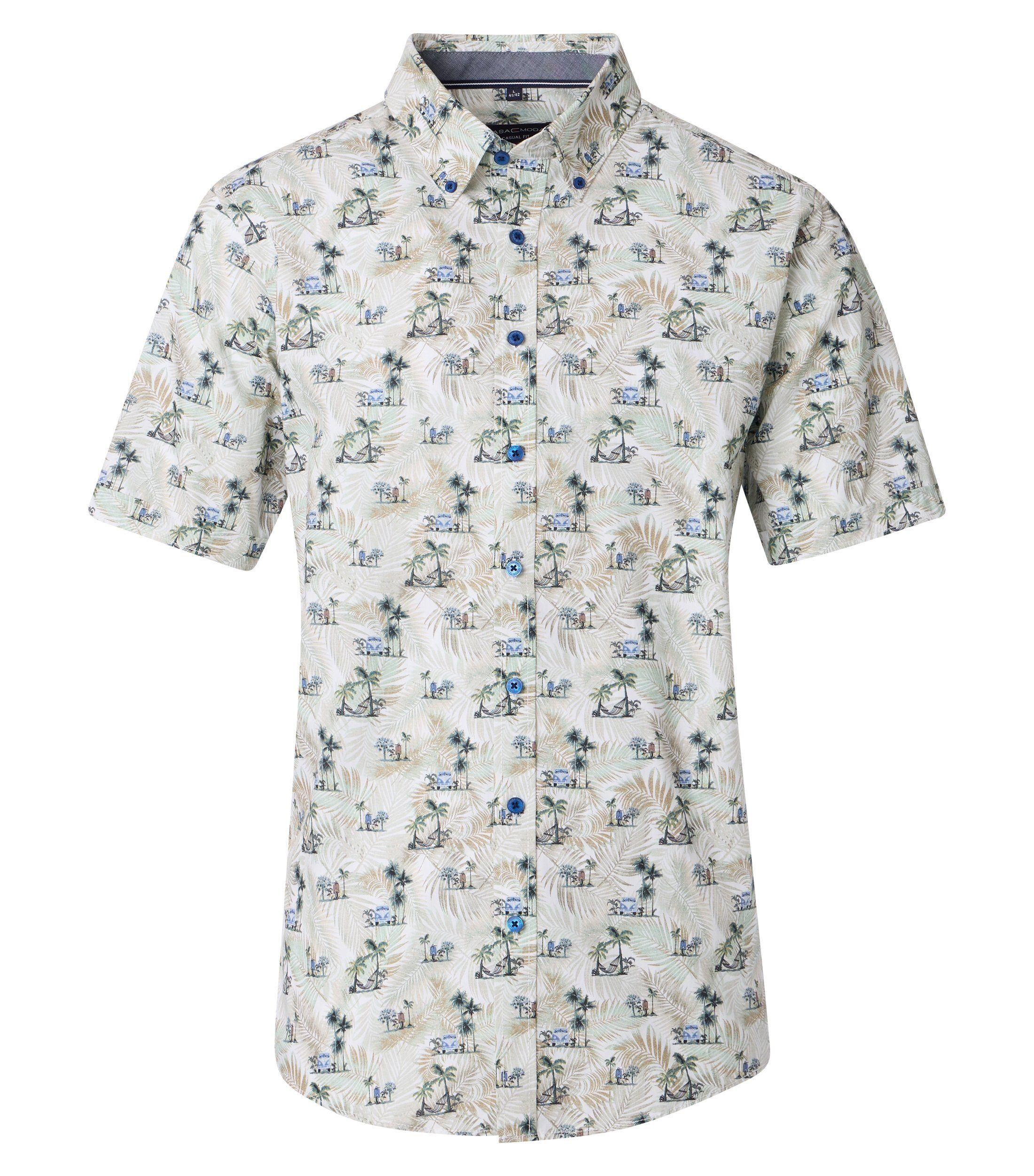CASAMODA Kurzarmhemd CASAMODA Freizeithemd Kurzarm Print günstig online kaufen