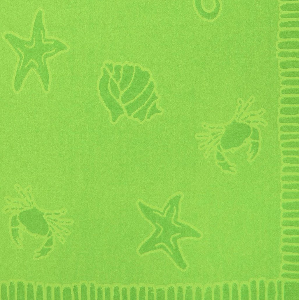 ZOLLNER Strandtuch, Frottier Baumwolle, 100% x vom 100 (1-St), 200 Hotelwäschespezialisten cm, apfelgrün
